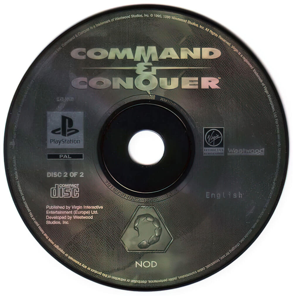 Лицензионный диск Command & Conquer для PlayStation